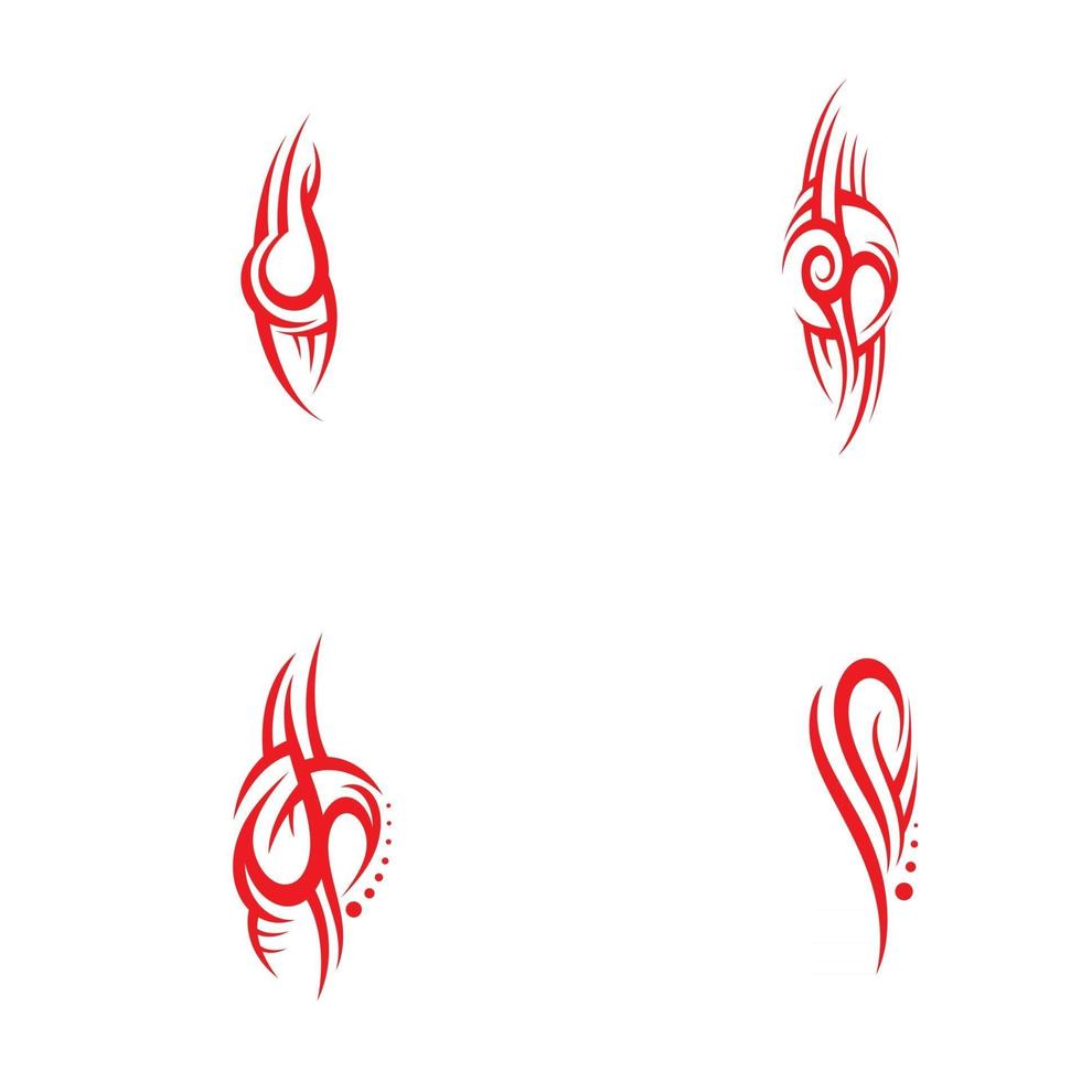 tribal pattern tattoo vector art design