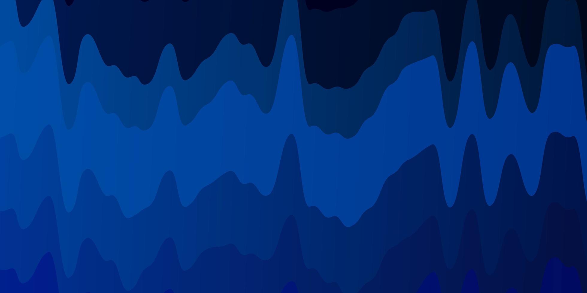 Dark Pink Blue vector background with curves