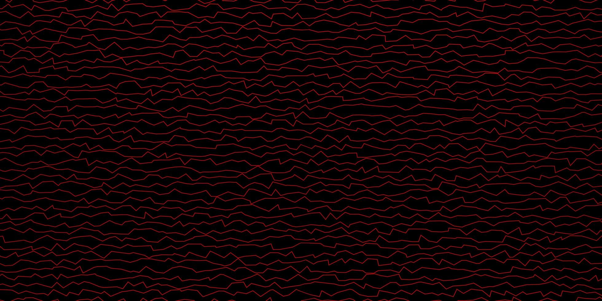 Dark Red vector pattern with wry lines