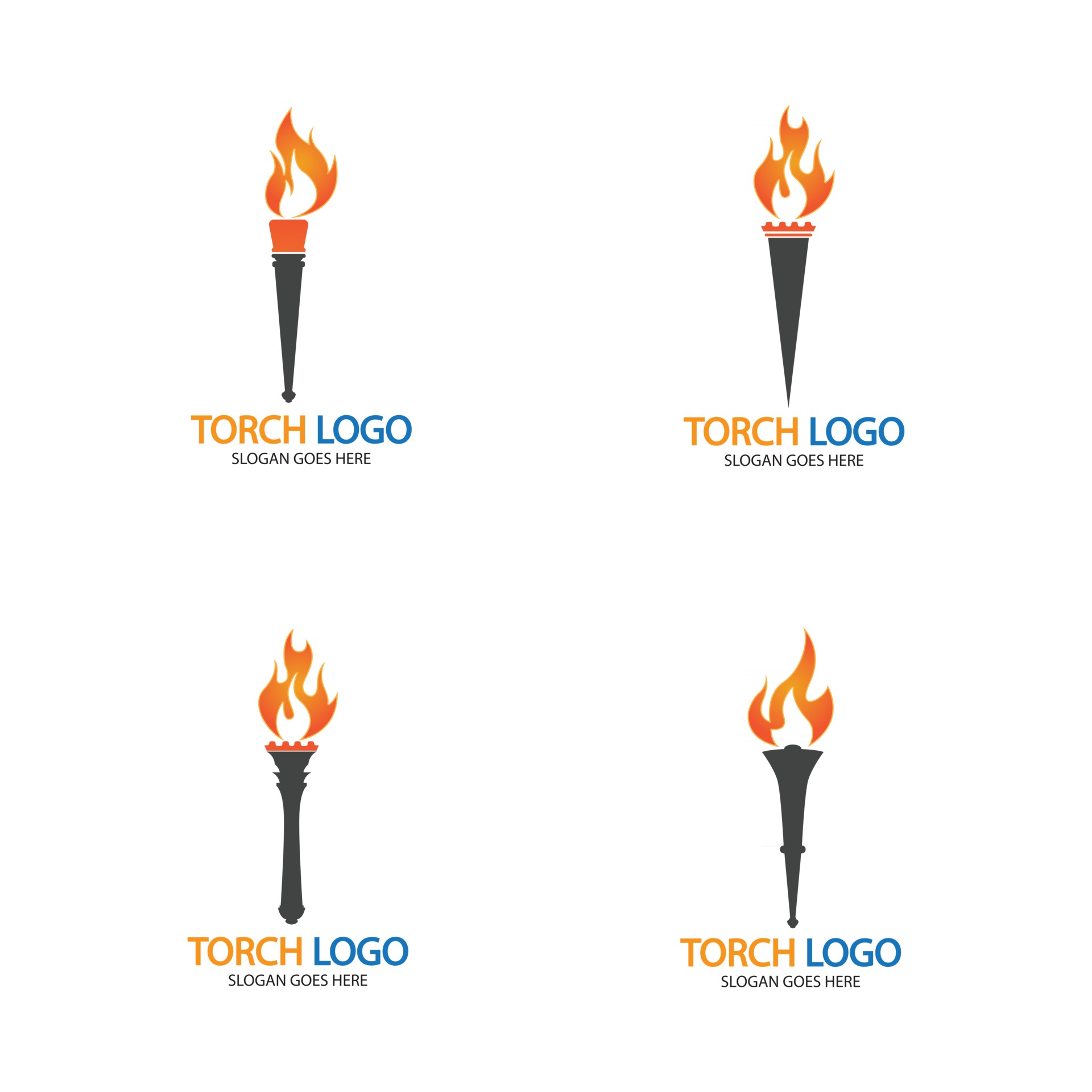 Torch vector icon illustration design template 2533720 Vector Art at