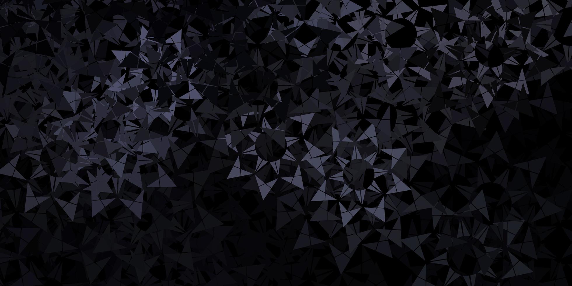 Dark blue vector pattern with polygonal style