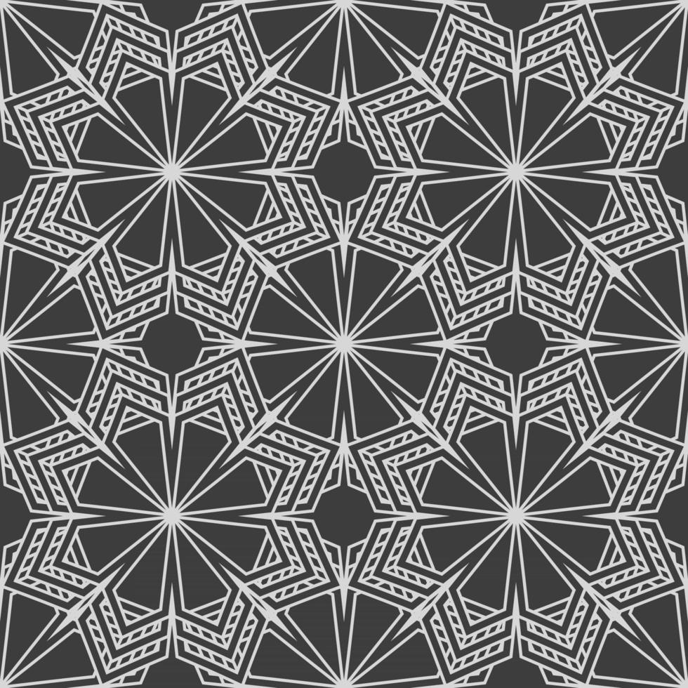 Geometric fabric abstract ethnic pattern vector