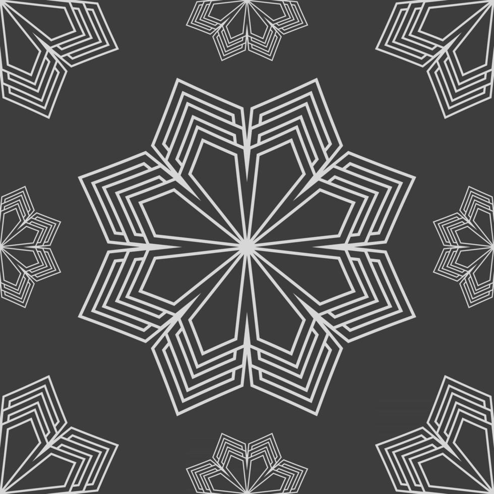 Geometric fabric abstract ethnic pattern vector