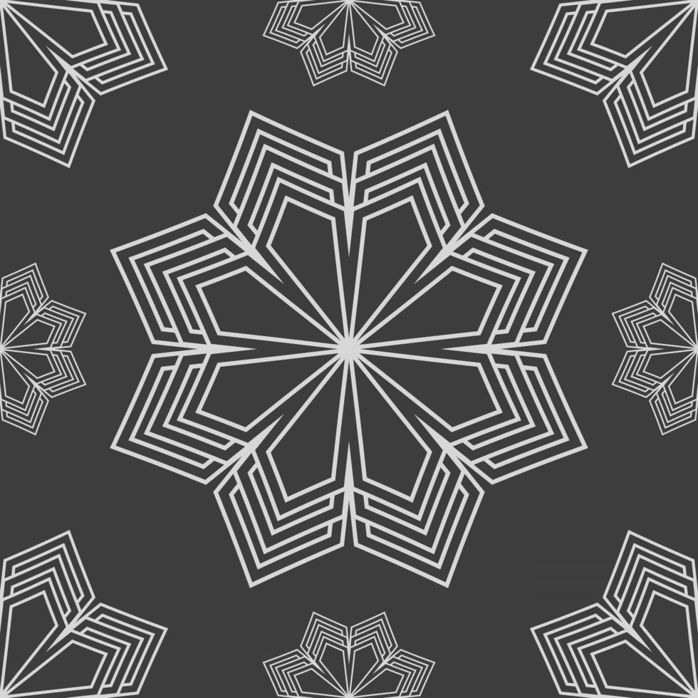 Geometric fabric abstract ethnic pattern vector