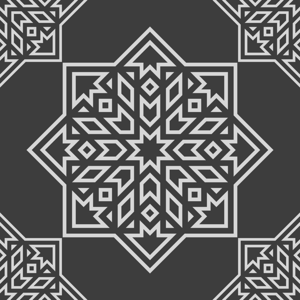 Geometric fabric abstract ethnic pattern vector