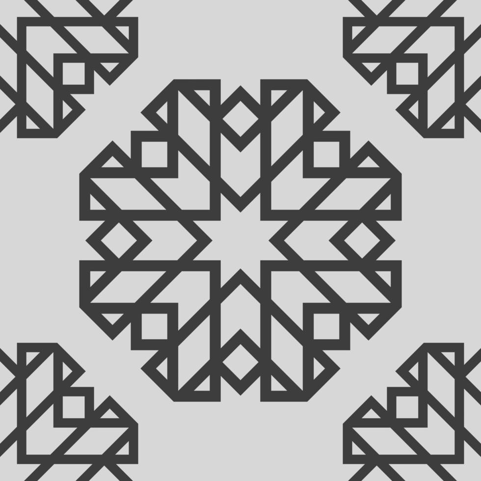 Geometric fabric abstract ethnic pattern vector