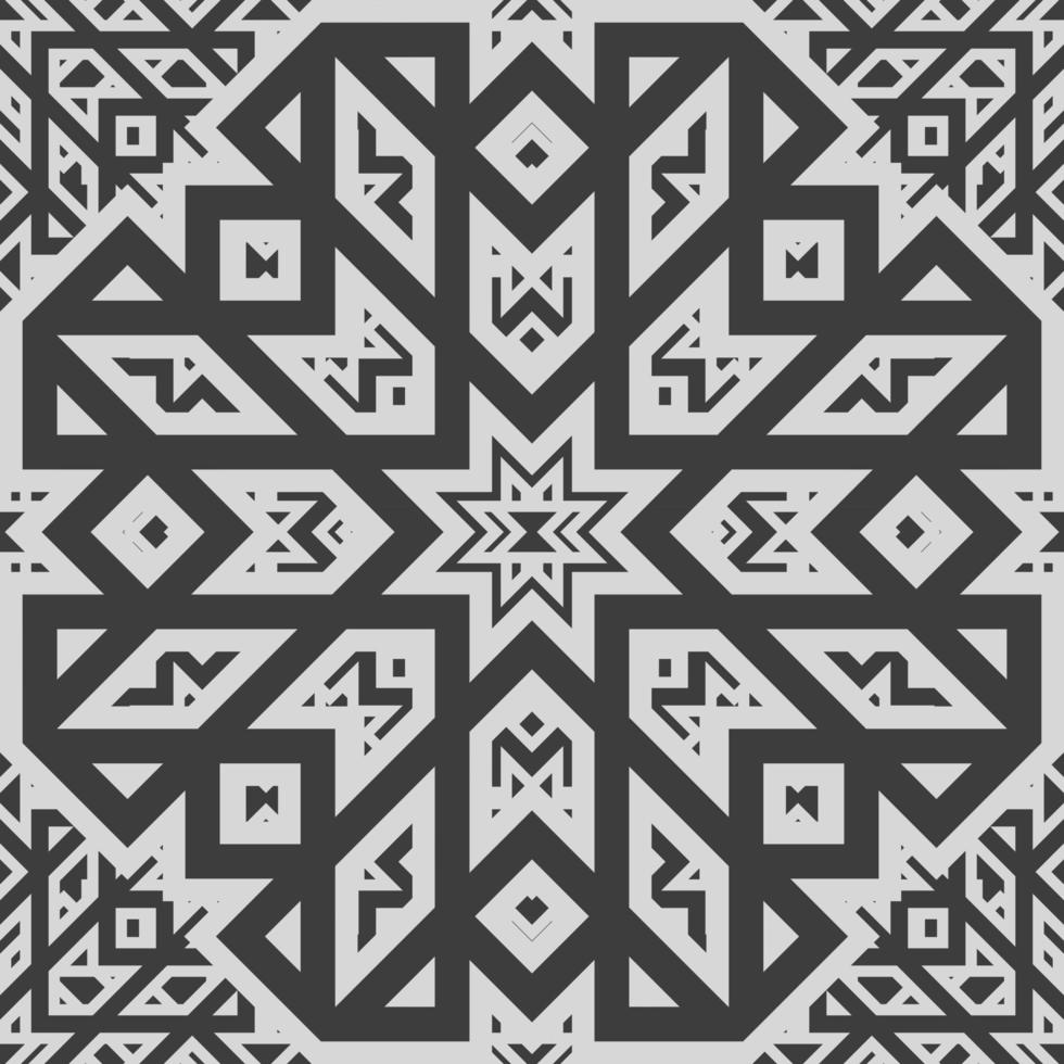 Geometric fabric abstract ethnic pattern vector