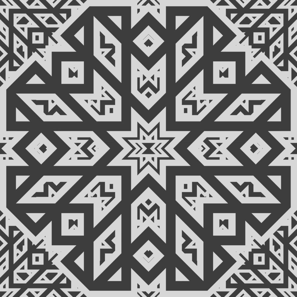 Geometric fabric abstract ethnic pattern vector