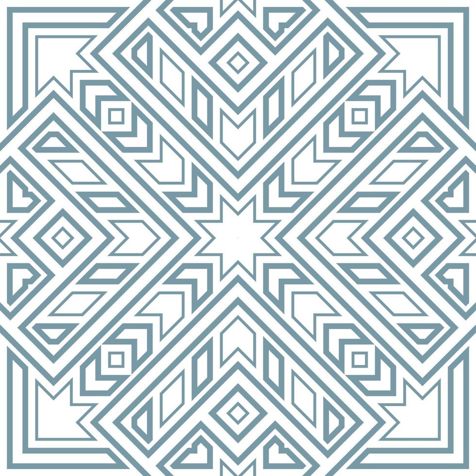 Geometric fabric abstract ethnic pattern vector