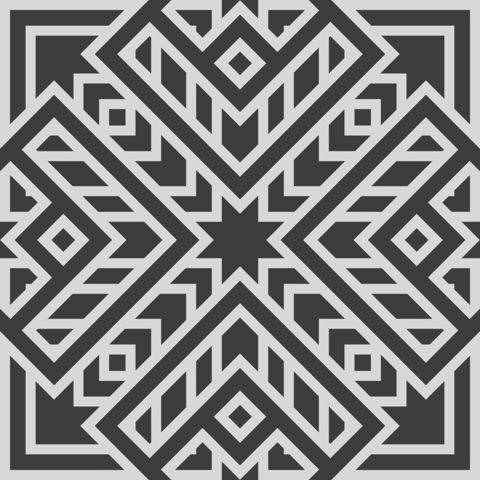 Geometric fabric abstract ethnic pattern vector