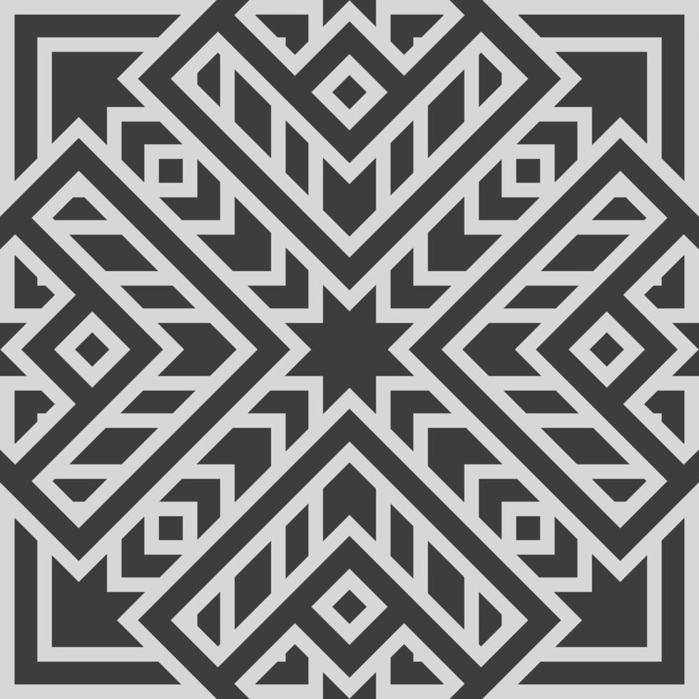 Geometric fabric abstract ethnic pattern vector