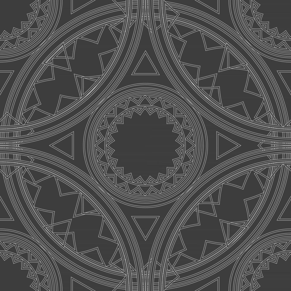 Geometric fabric abstract ethnic pattern vector