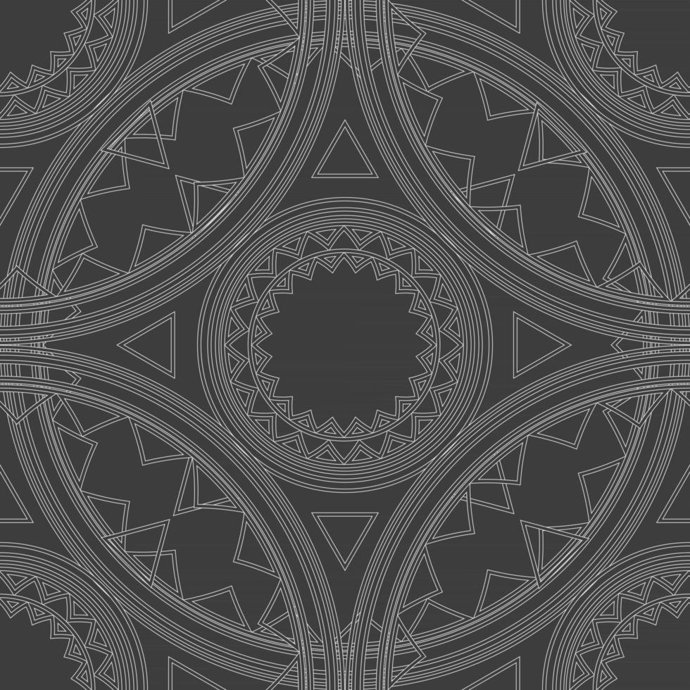 Geometric fabric abstract ethnic pattern vector