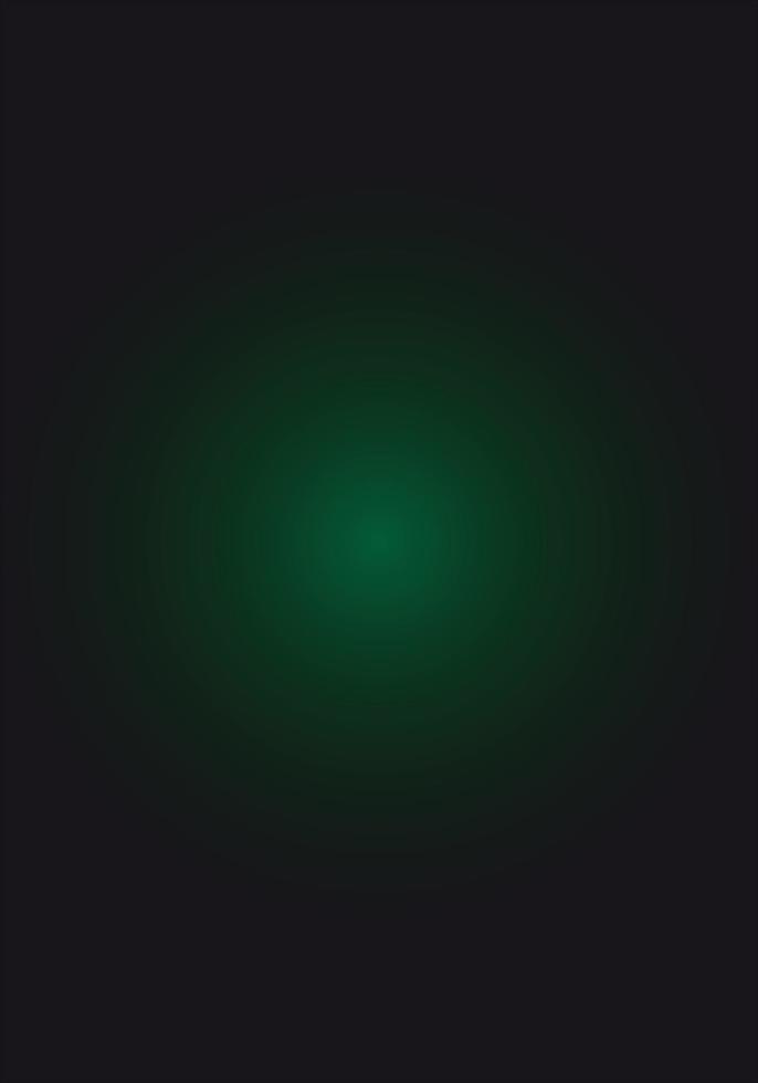 Basic background black with vertical green gradient vector