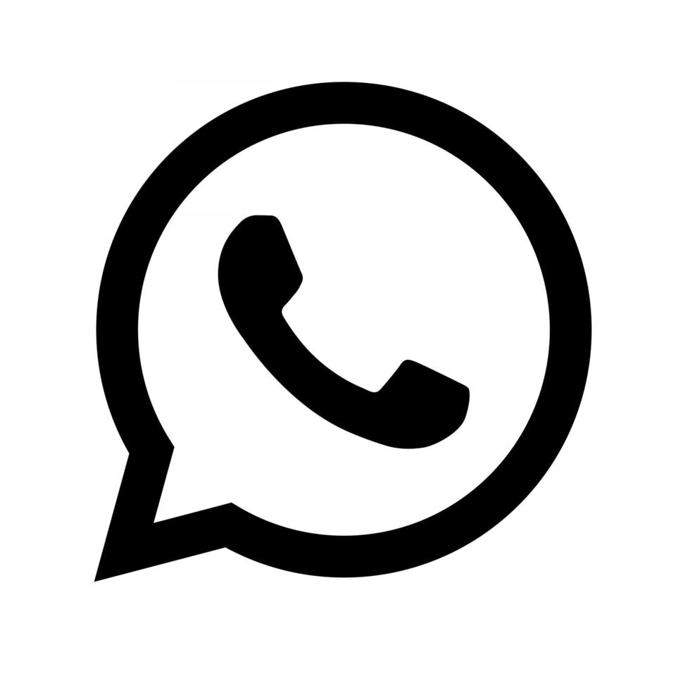 Social Media Whatsapp Black Logo Mobile App Icon Free Vector Vector Art At Vecteezy Social Media Whatsapp Black Logo Mobile App Icon Free Vector Vector Art At Vecteezy