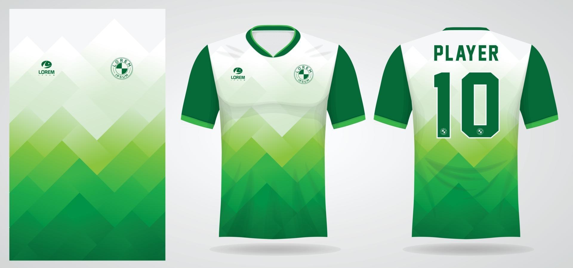Plantilla de camiseta deportiva para uniformes de equipos y diseño de camisetas de fútbol. vector