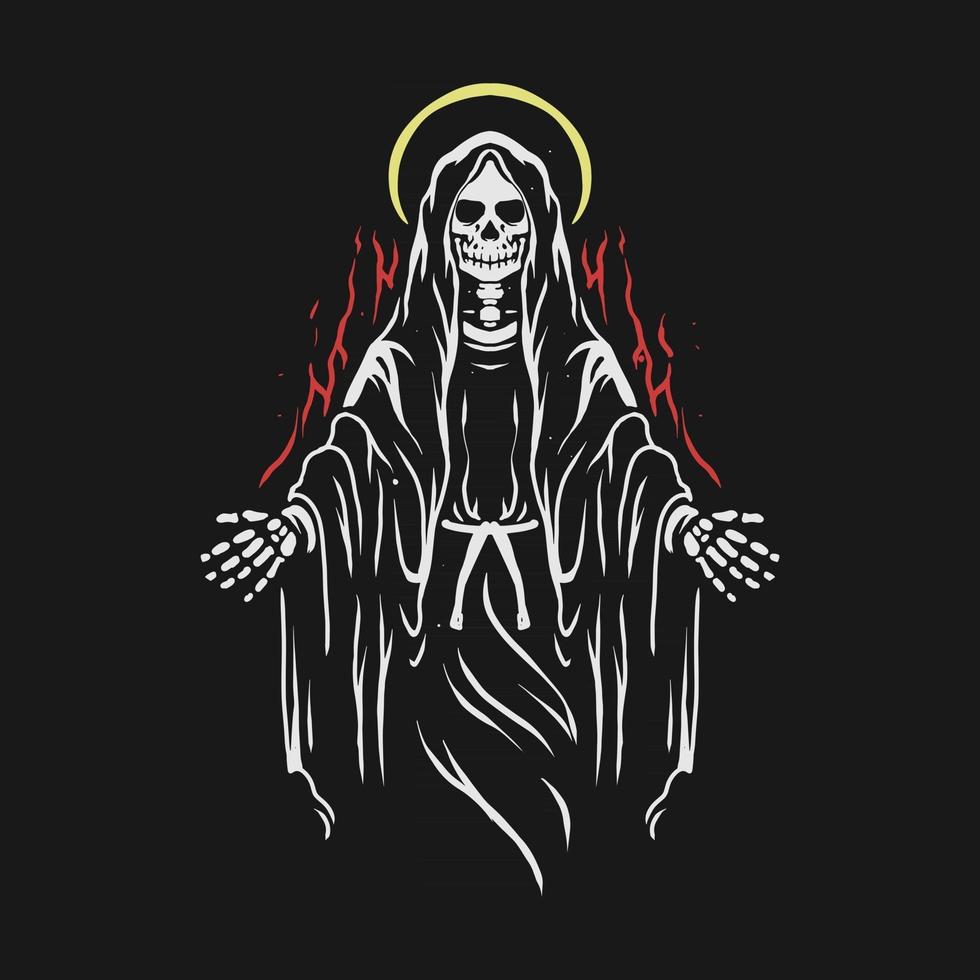 Death angel illustration vector