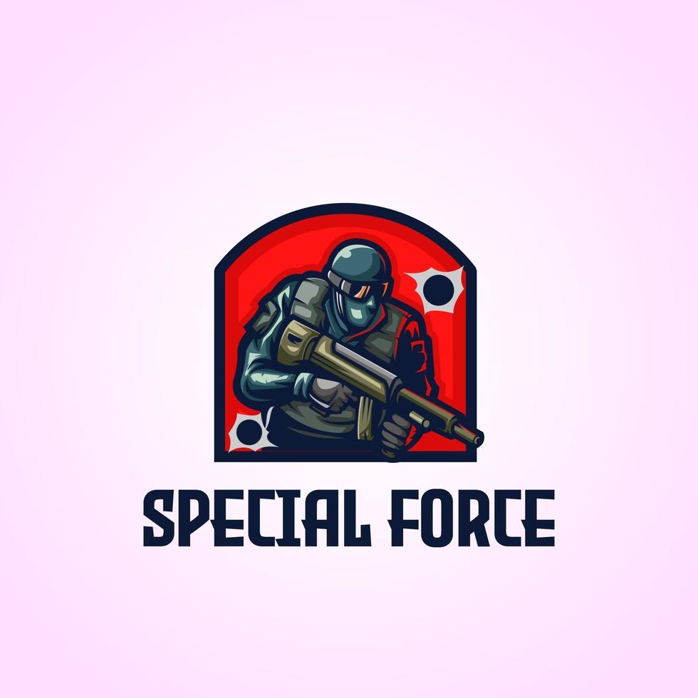 logo de insignia de fuerza especial vector