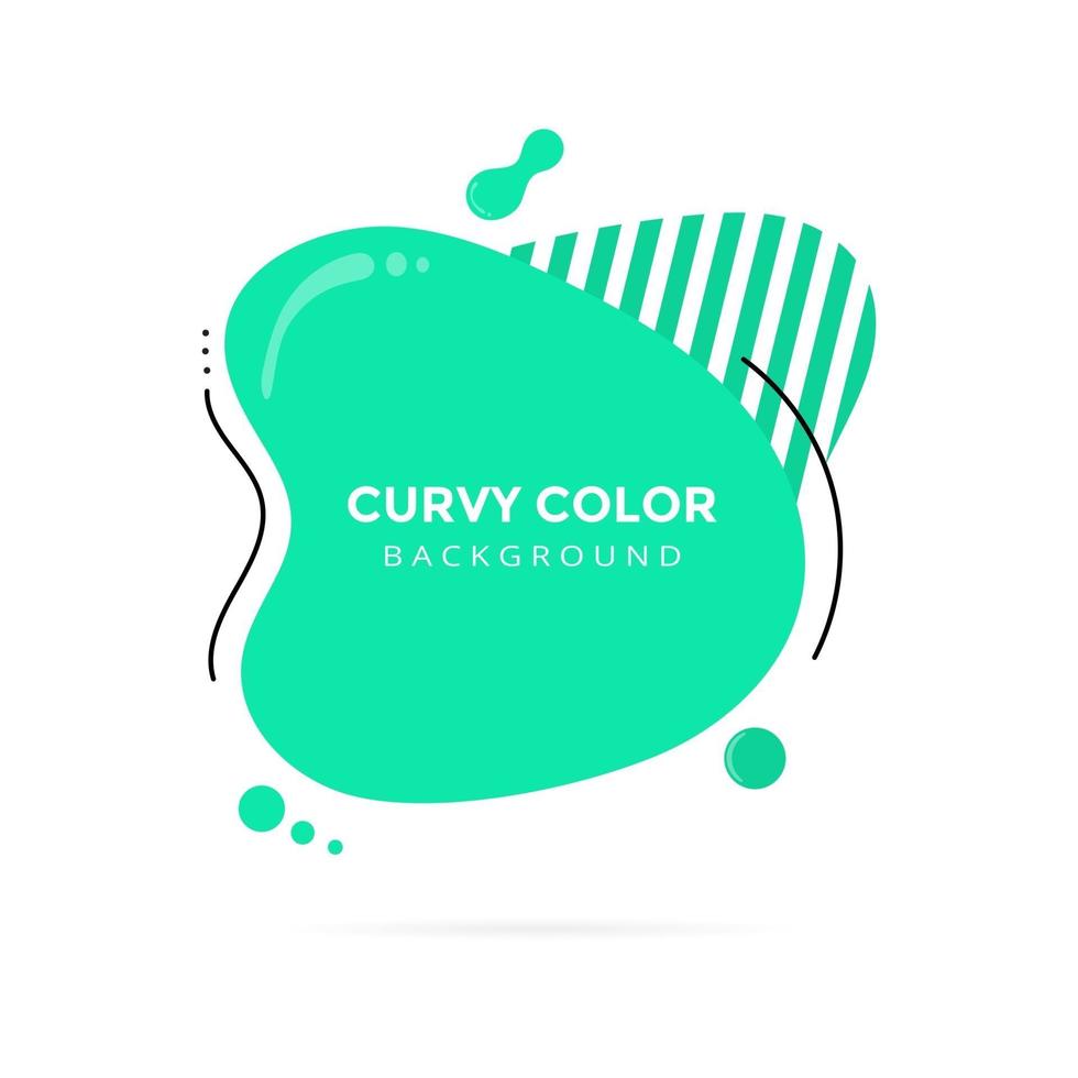 Modern liquid abstract element shape memphis style vector