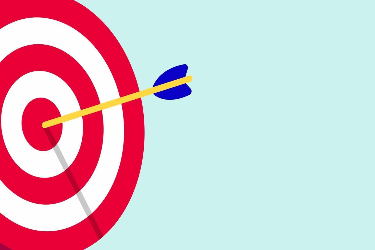 Target icon aim desk isolated on light blue background vector