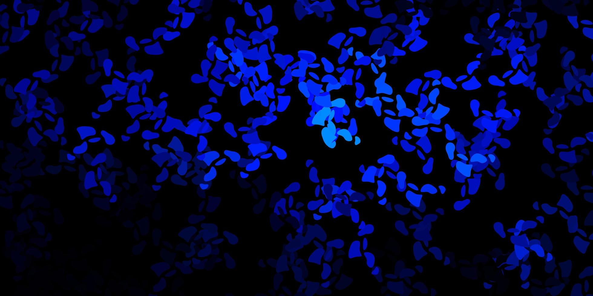 Dark blue vector background with random forms