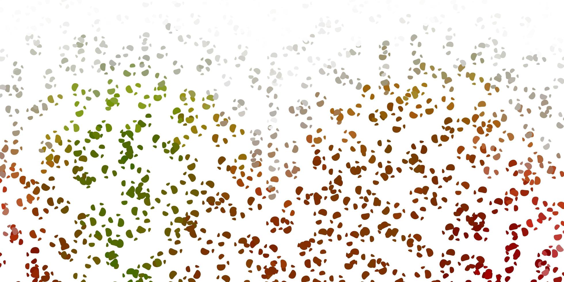Light green yellow vector texture with memphis shapes