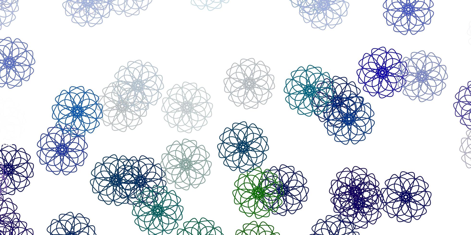 Light multicolor vector natural backdrop with flowers
