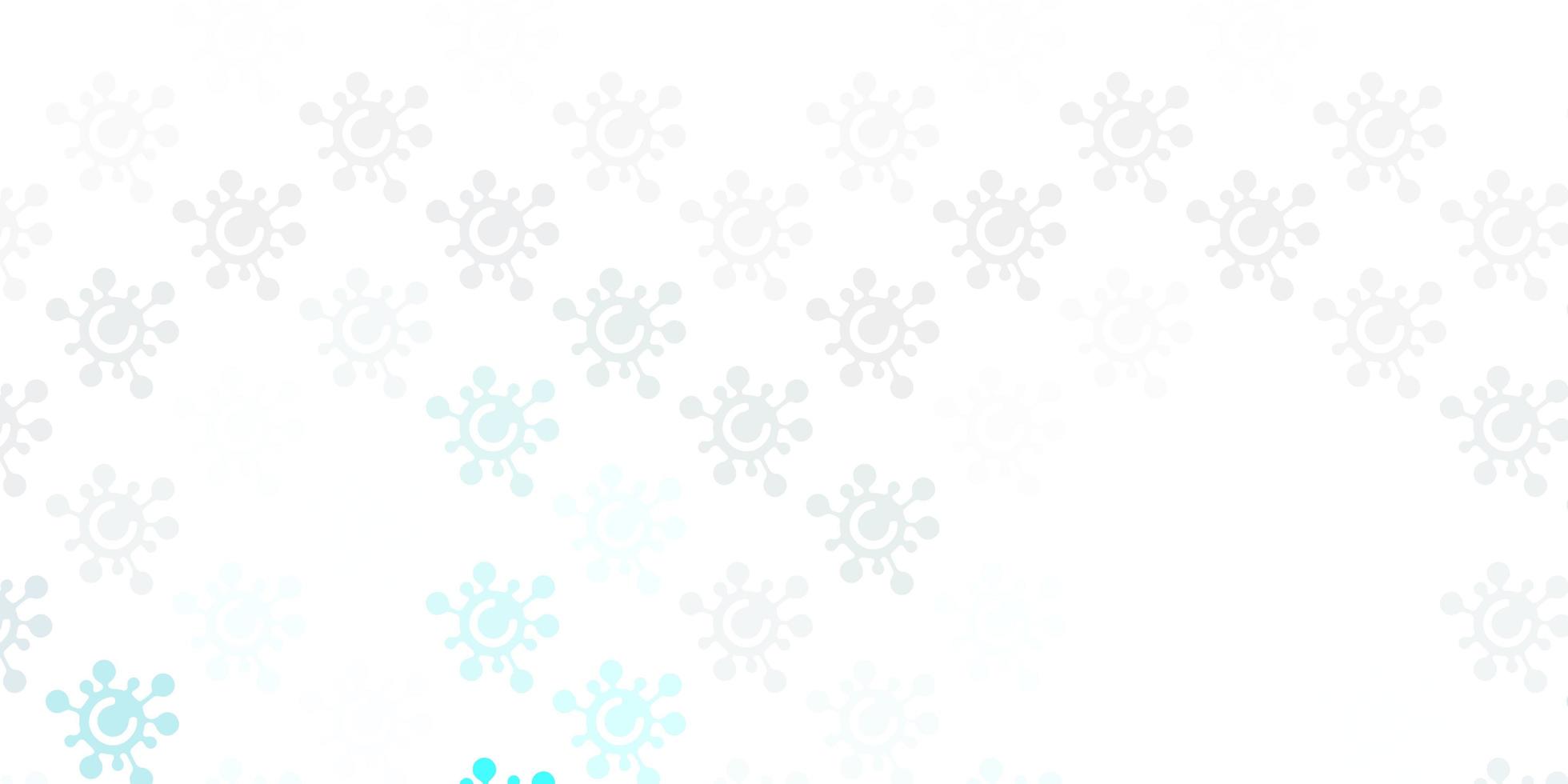 Light Pink Blue vector background with covid19 symbols