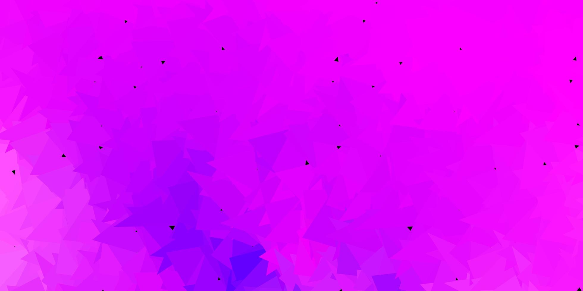 Light purple vector triangle mosaic pattern