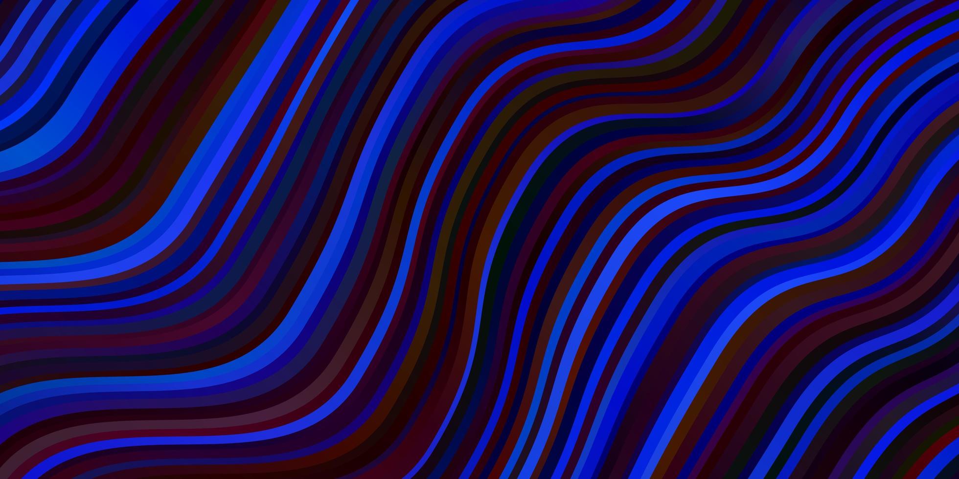 Dark Blue Red vector background with lines