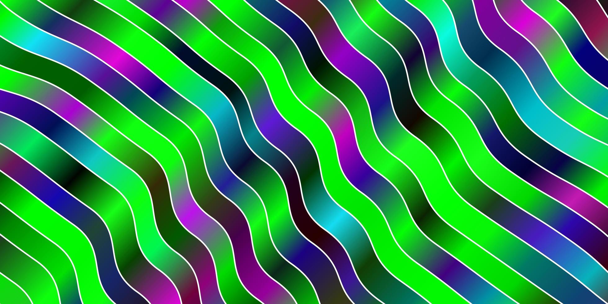 Fondo de vector multicolor oscuro con líneas ilustración colorida que consta de curvas, el mejor diseño para sus carteles, pancartas