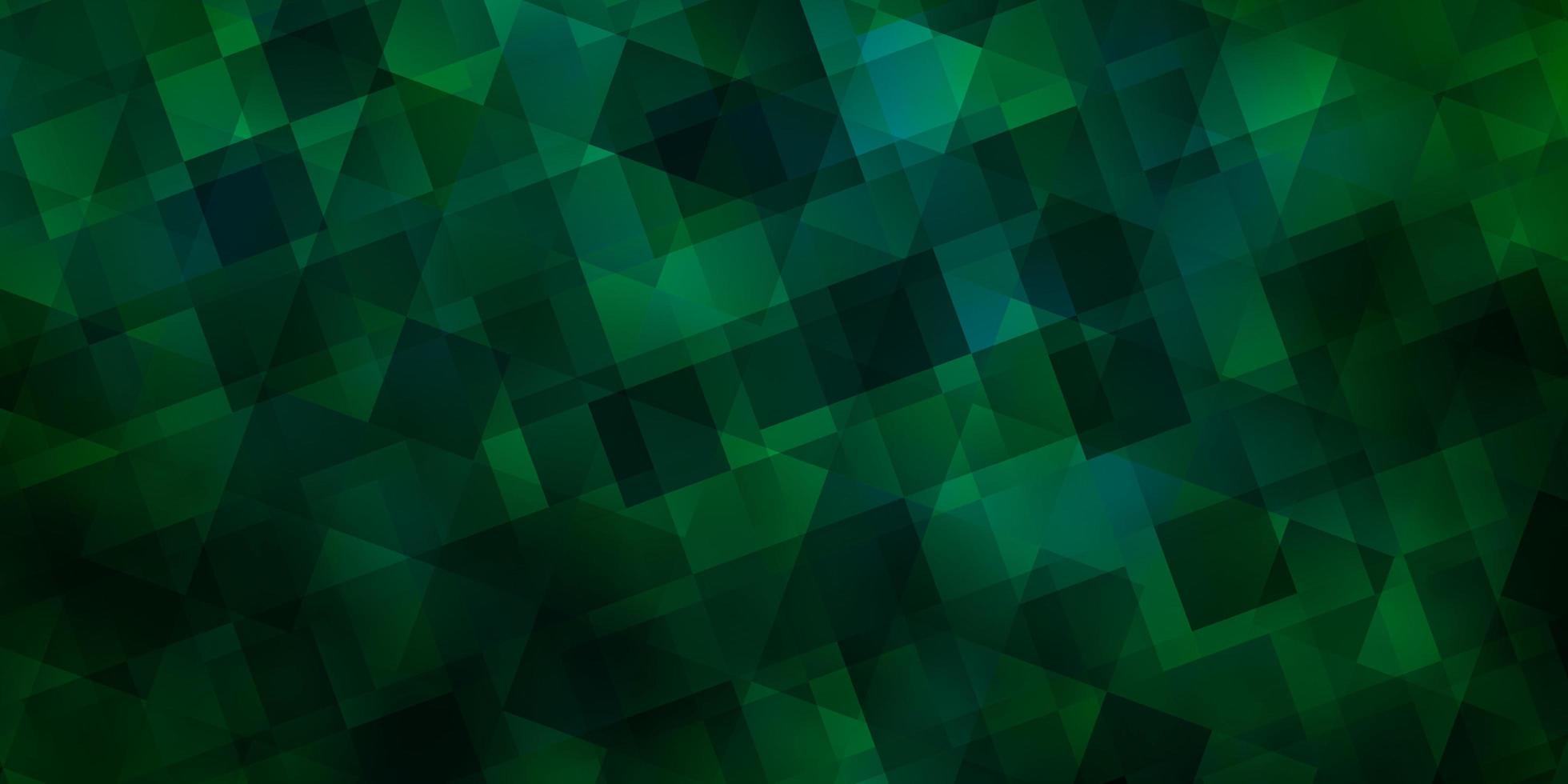 telón de fondo de vector verde claro con líneas triángulos
