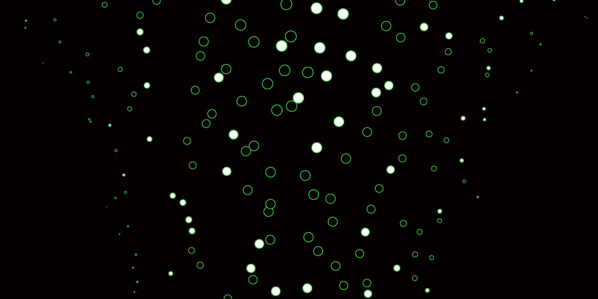 Dark Green vector texture with disks Glitter abstract illustration with colorful drops Pattern for business ads