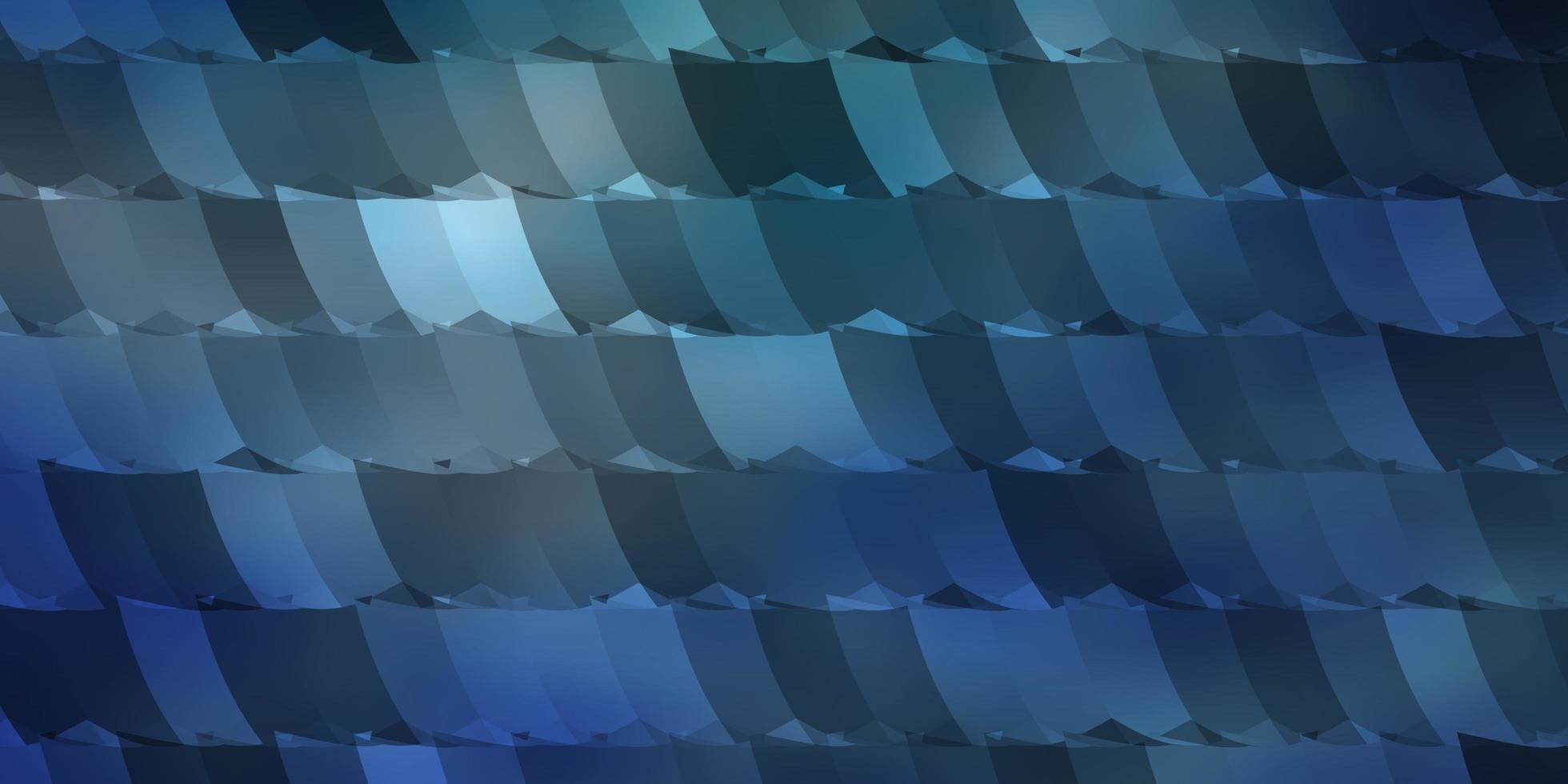 Dark BLUE vector background with set of hexagons