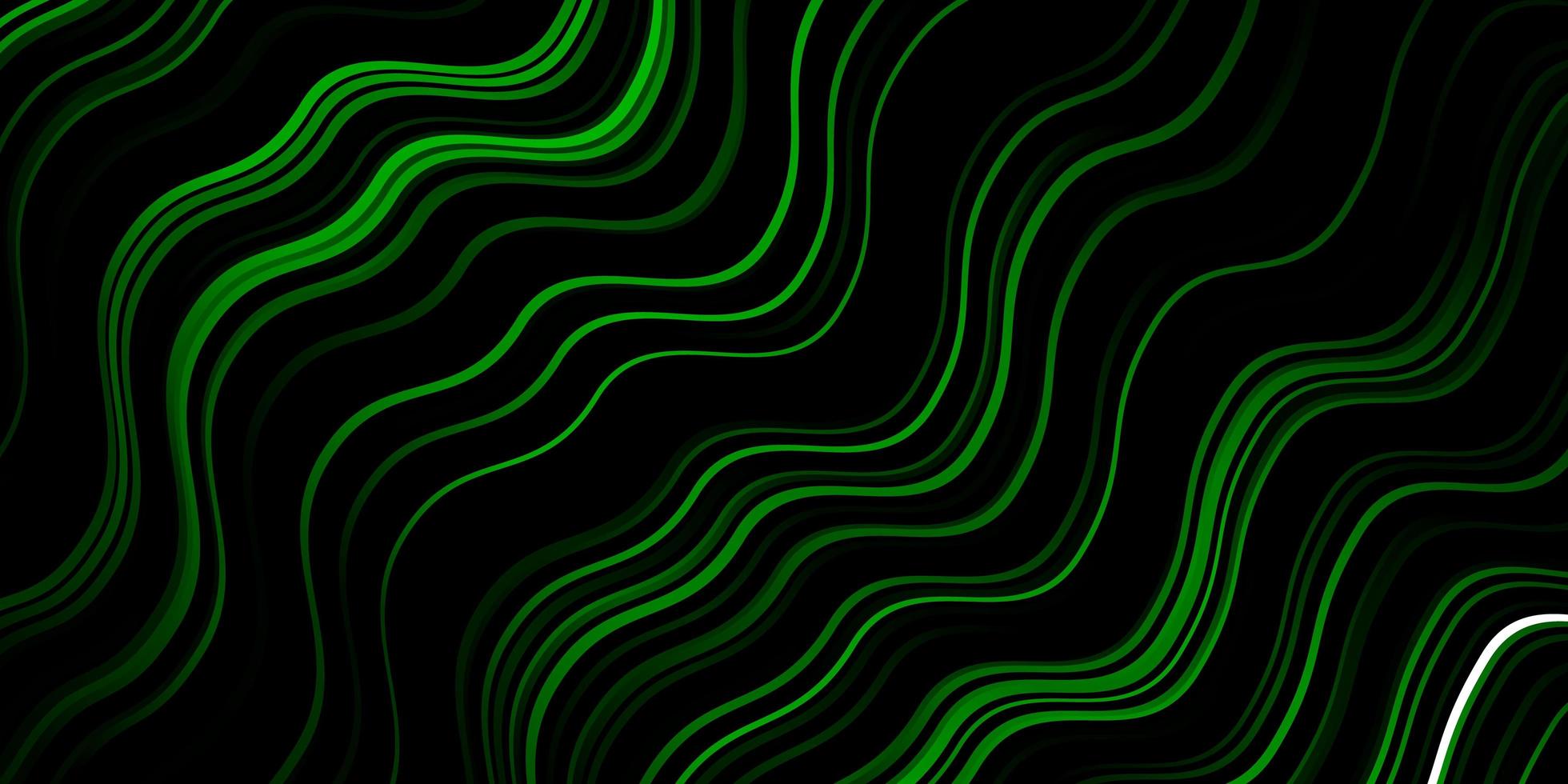 Dark Green vector layout with circular arc Illustration in halftone style with gradient curves Pattern for commercials ads