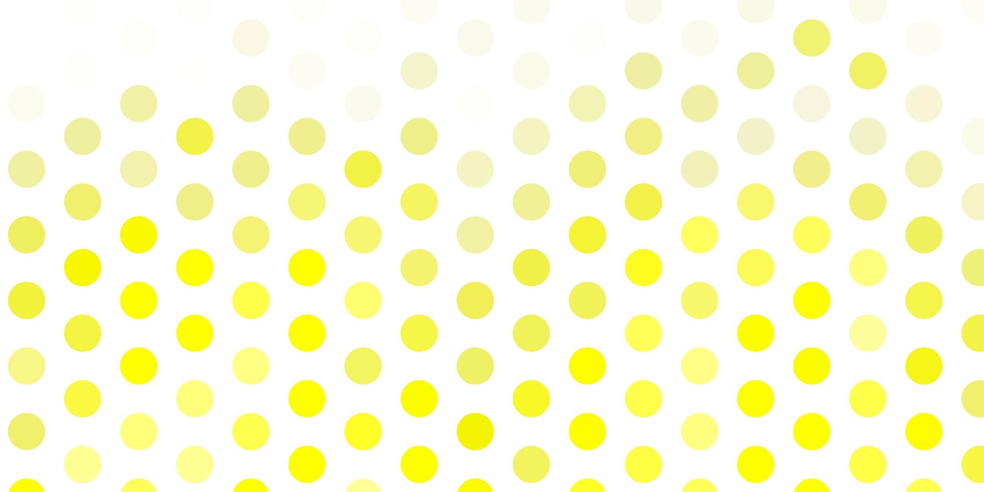 Light yellow vector layout with circle shapes