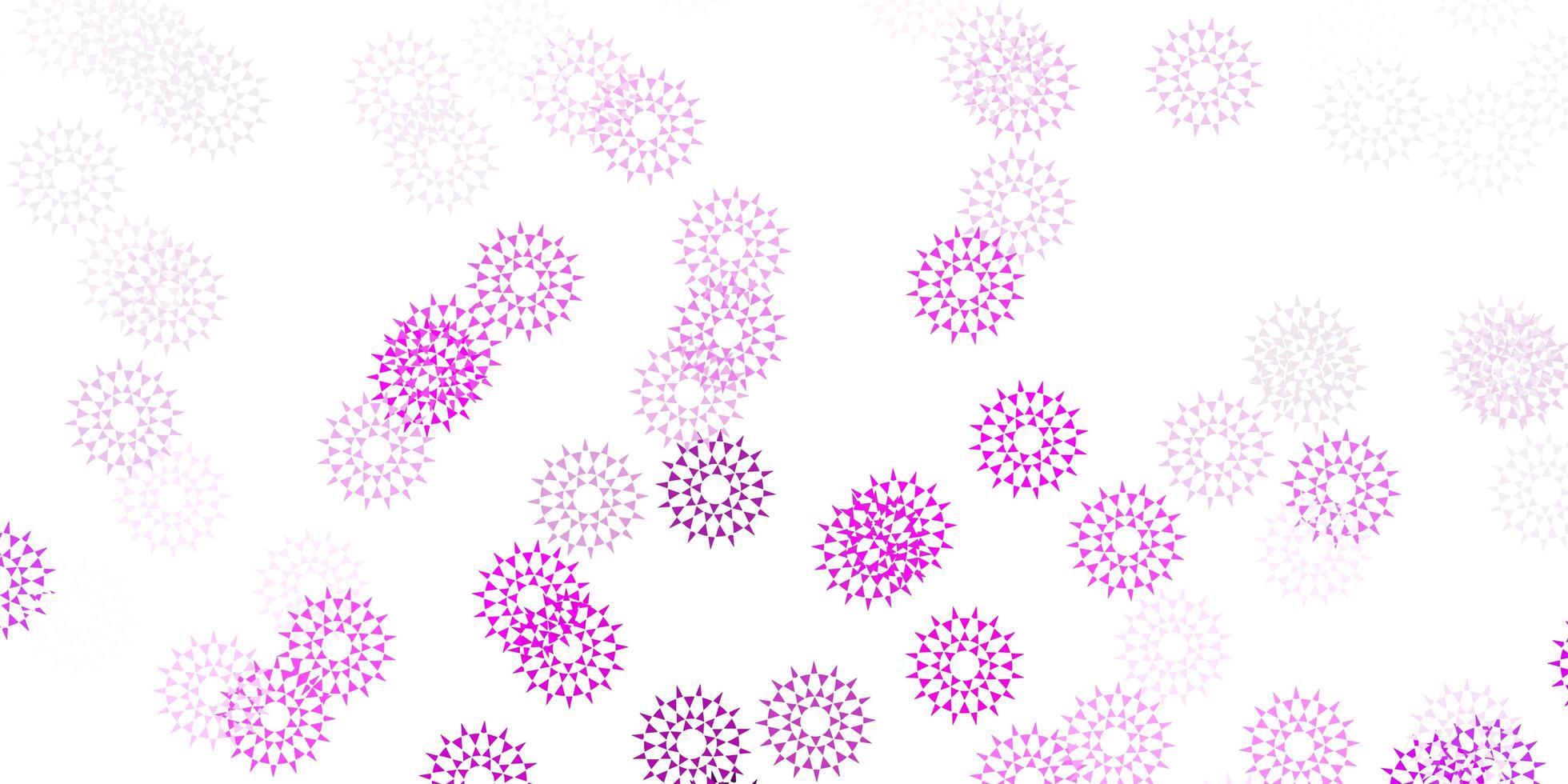 Light purple pink vector natural layout with flowers