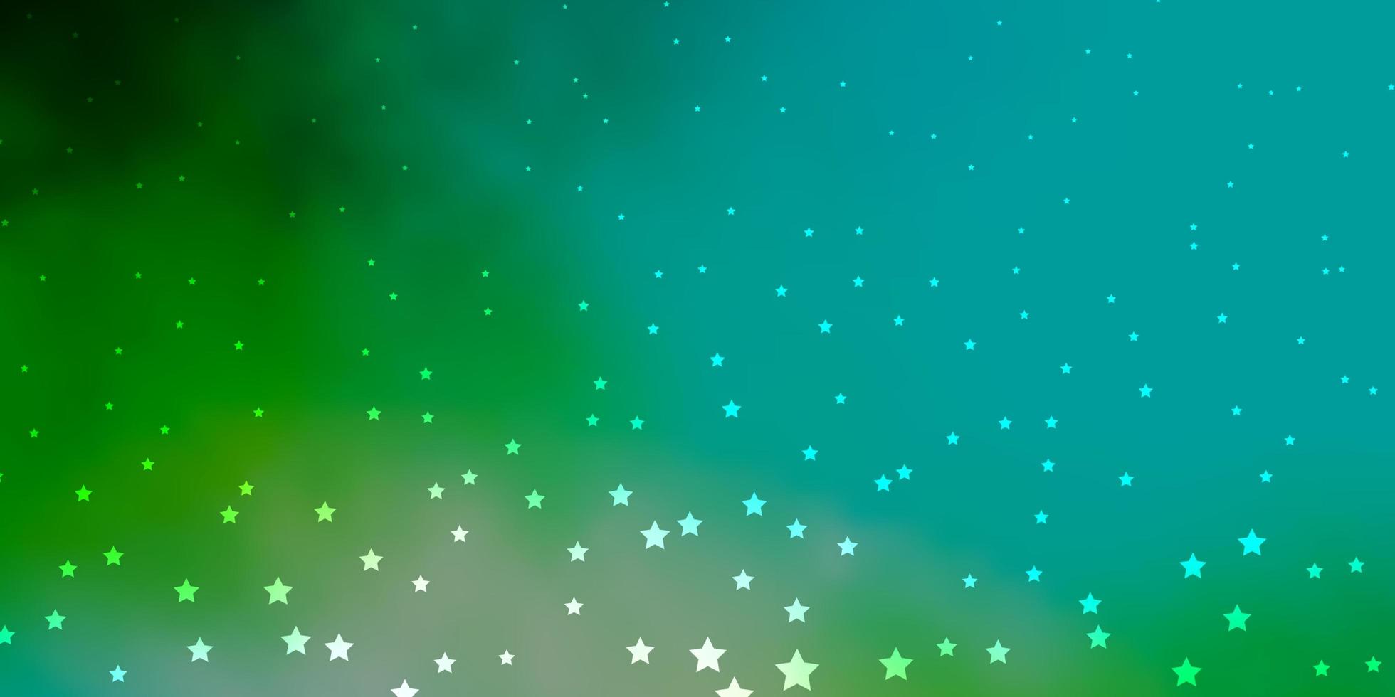 Textura de vector amarillo azul oscuro con hermosas estrellas brillando ilustración colorida con diseño de estrellas pequeñas y grandes para la promoción de su negocio