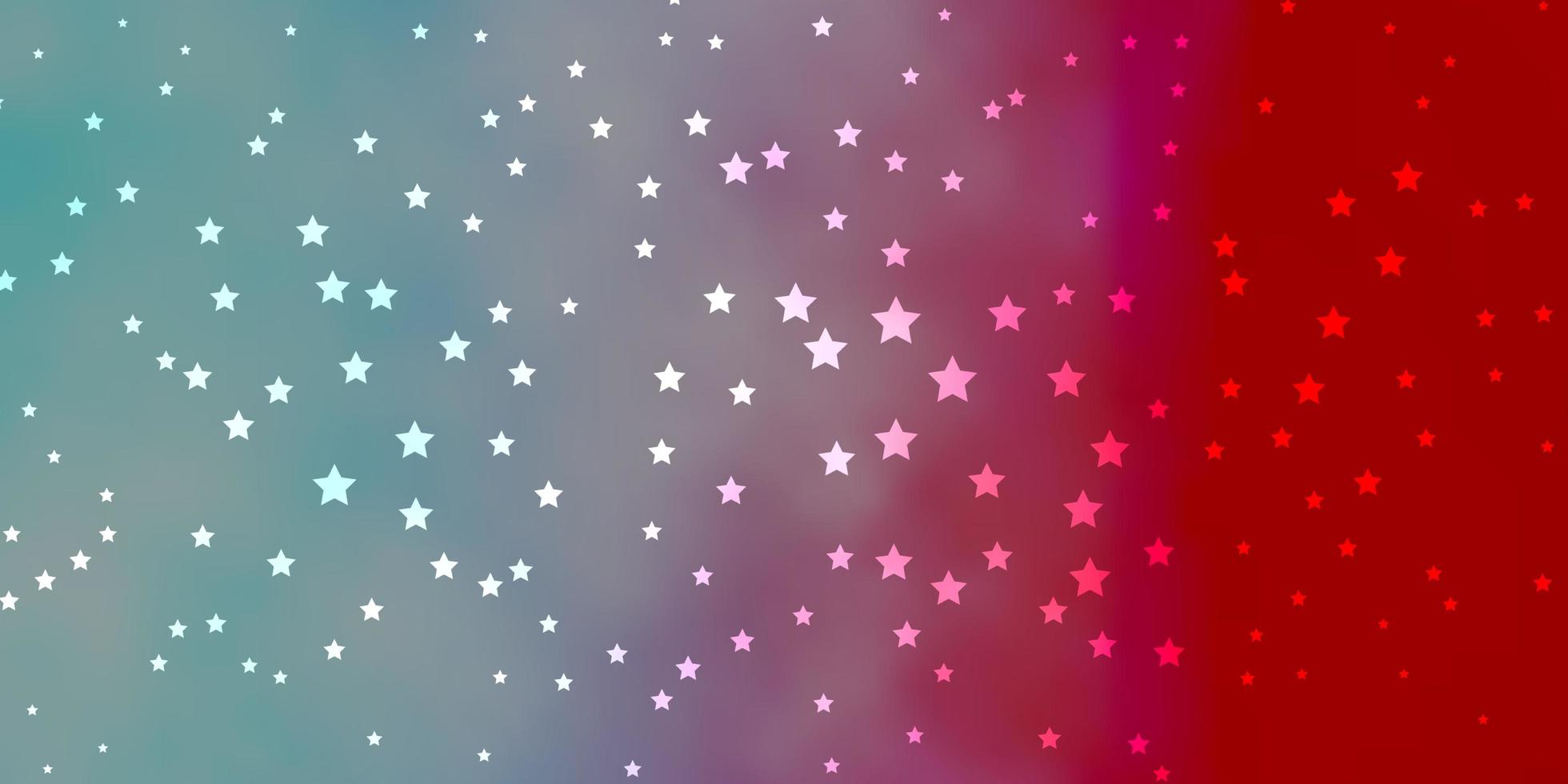 Dark Blue Red vector texture with beautiful stars Colorful illustration in abstract style with gradient stars Design for your business promotion