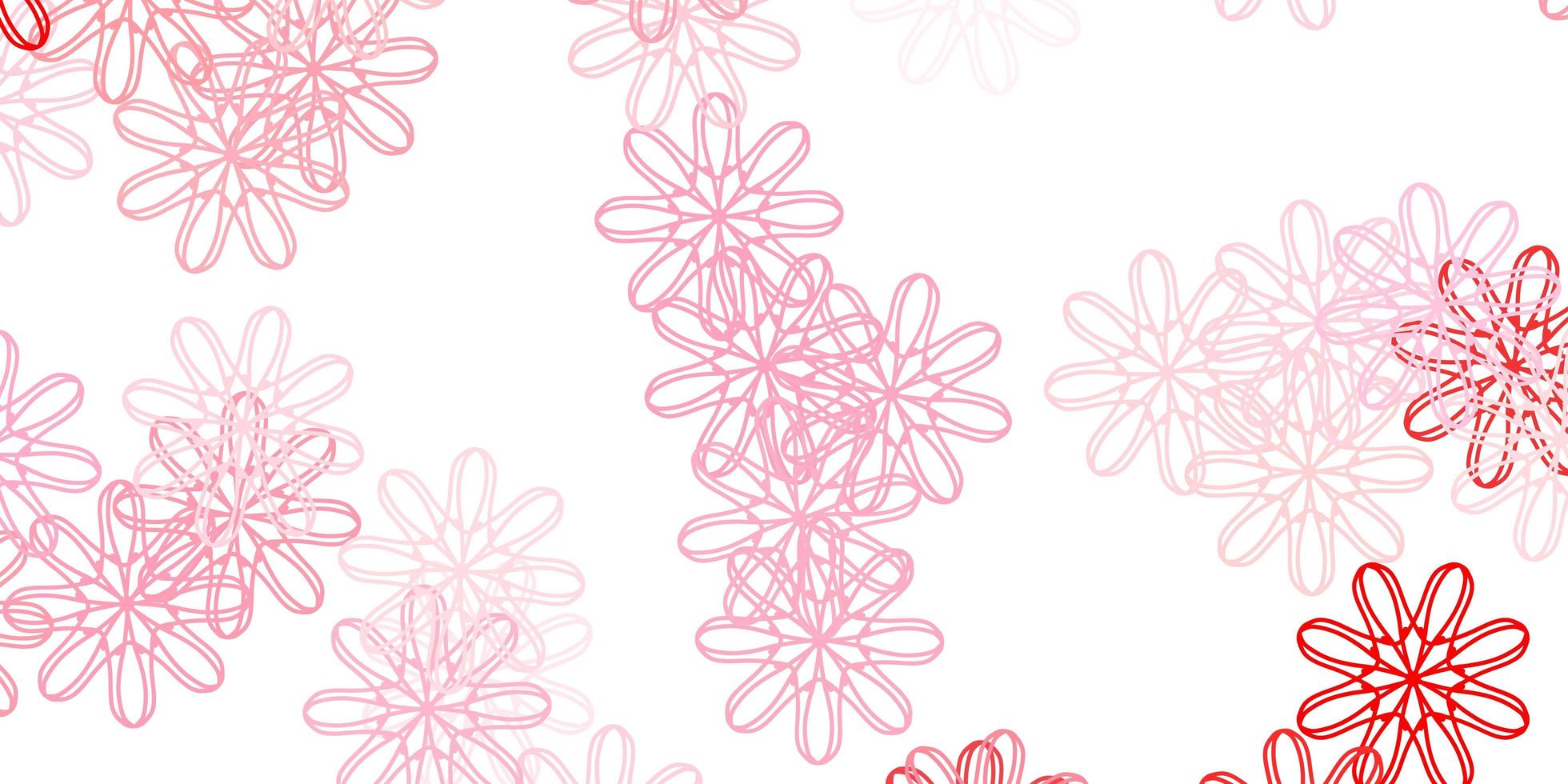 Light Red vector natural layout with flowers