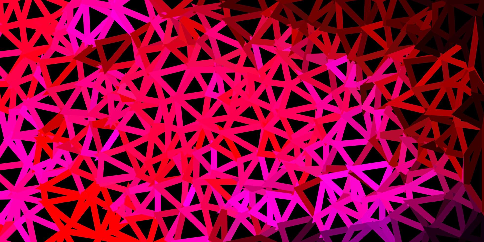 Dark purple pink vector triangle mosaic background