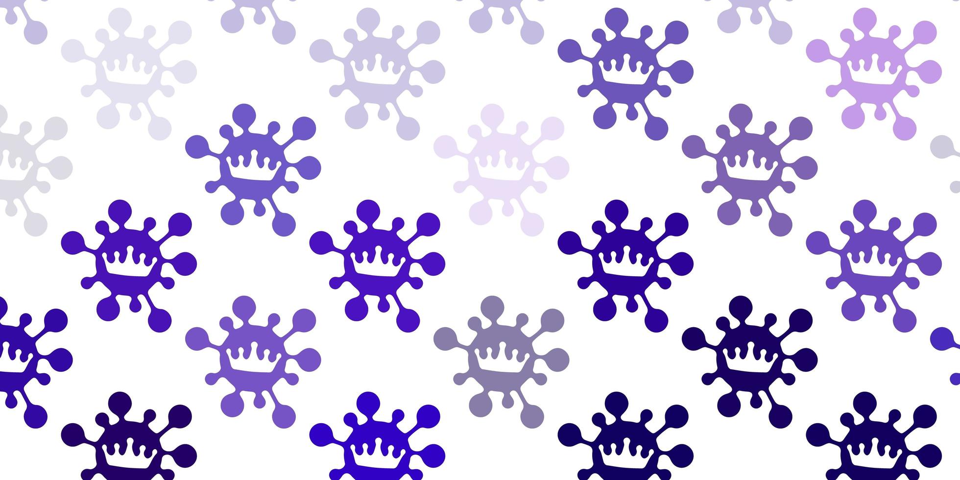 Light purple vector template with flu signs