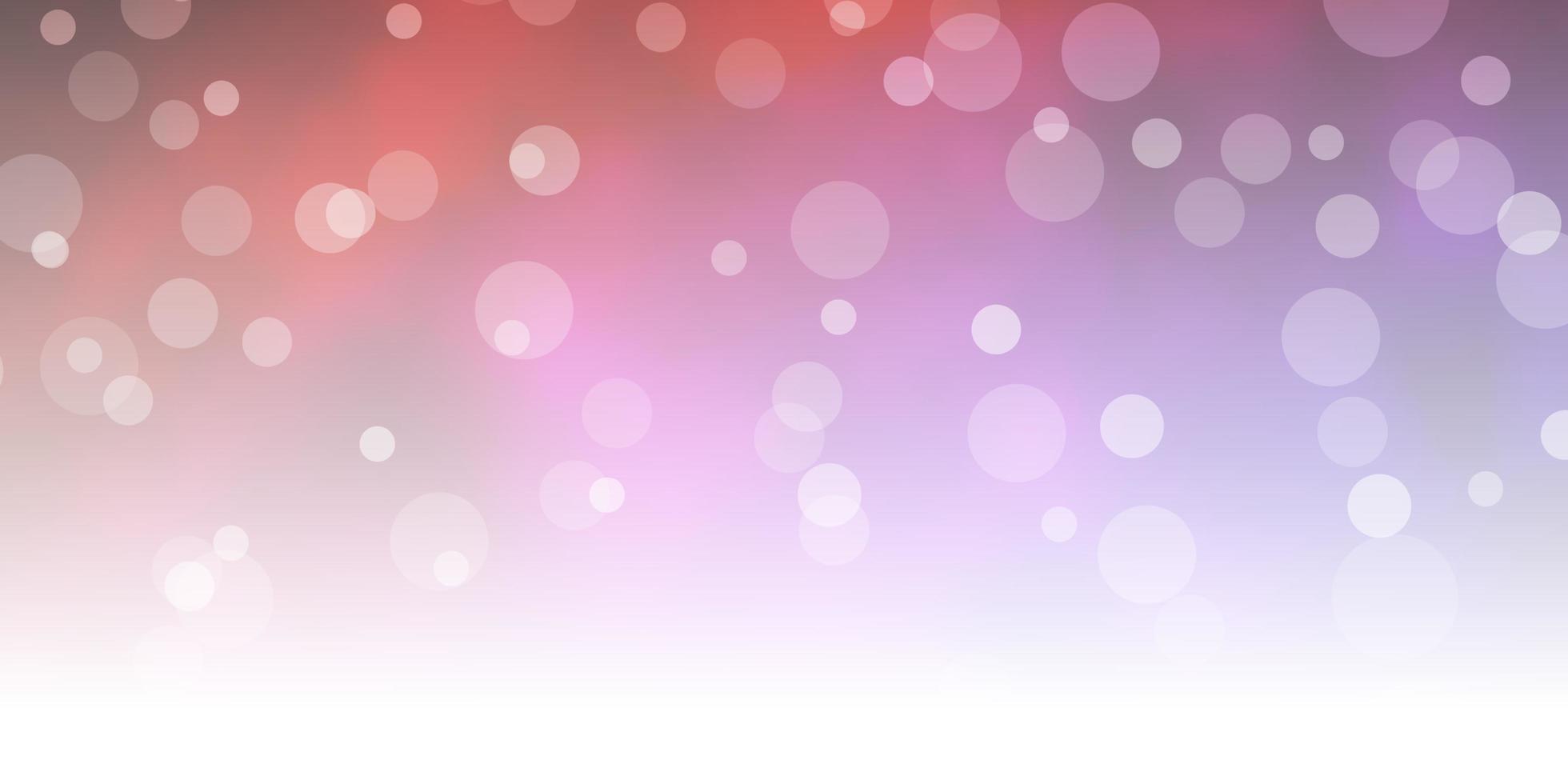 Dark Blue Red vector pattern with circles Illustration with set of shining colorful abstract spheres Design for your commercials