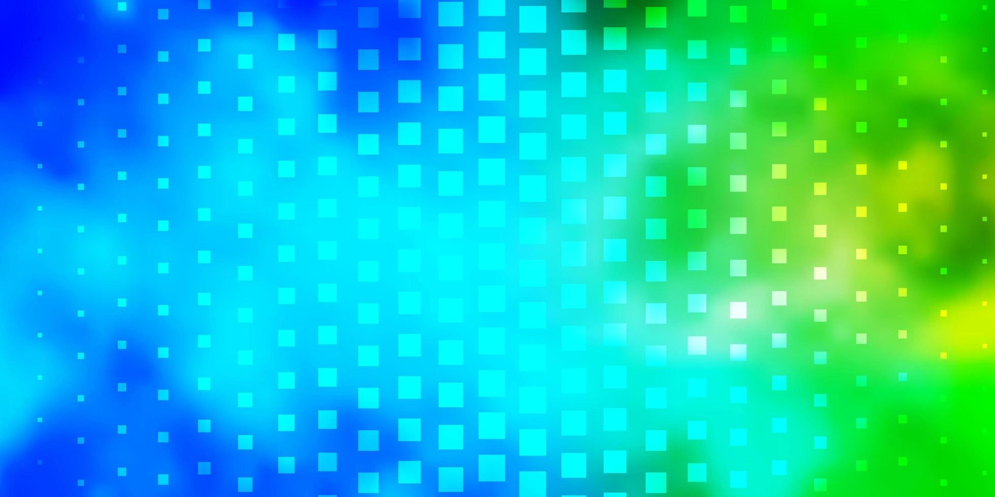 Fondo de vector verde azul claro con rectángulos Ilustración de degradado abstracto con patrón de rectángulos de colores para folletos de negocios folletos