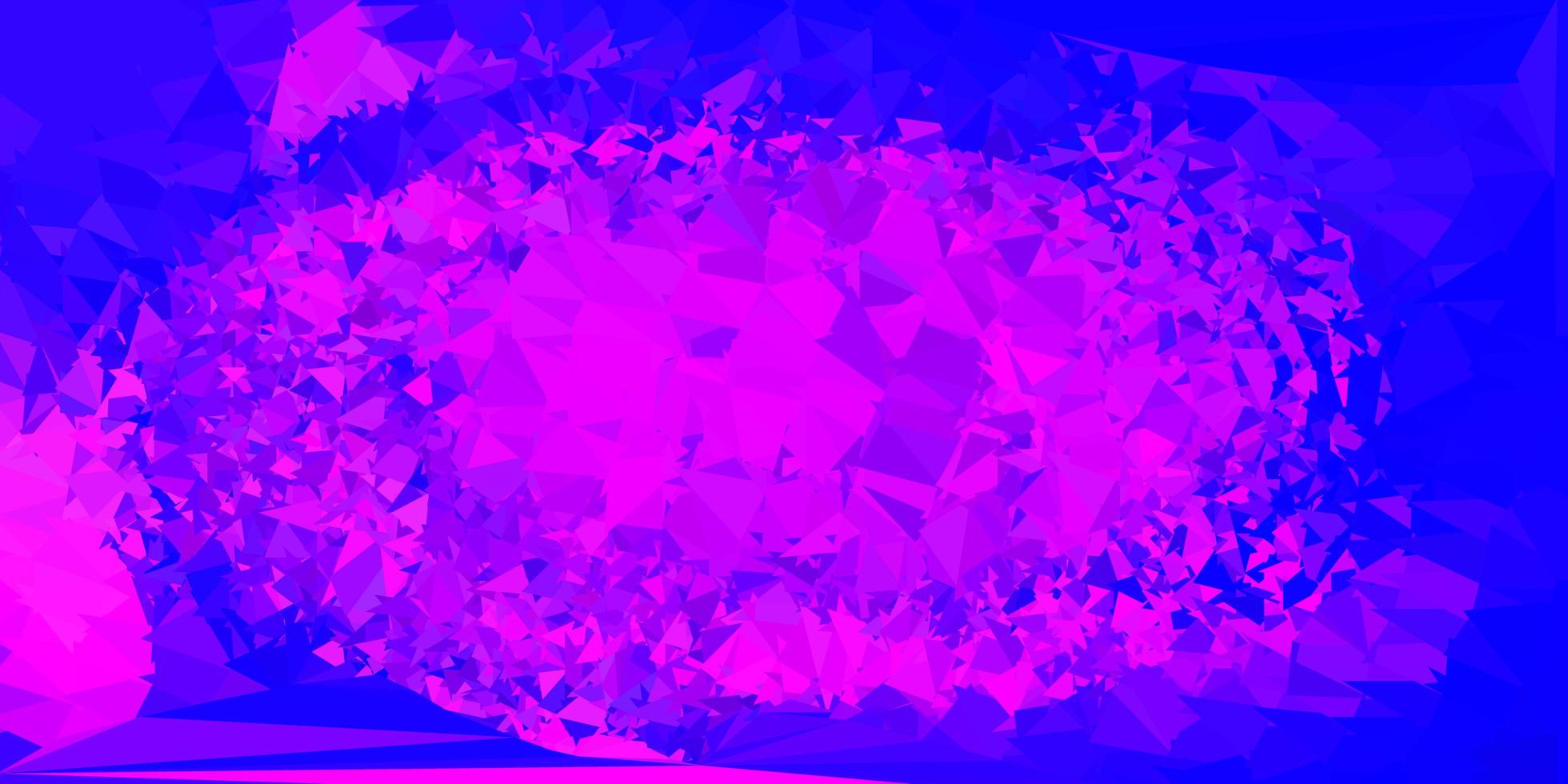 patrón de triángulo abstracto vector azul rosa claro