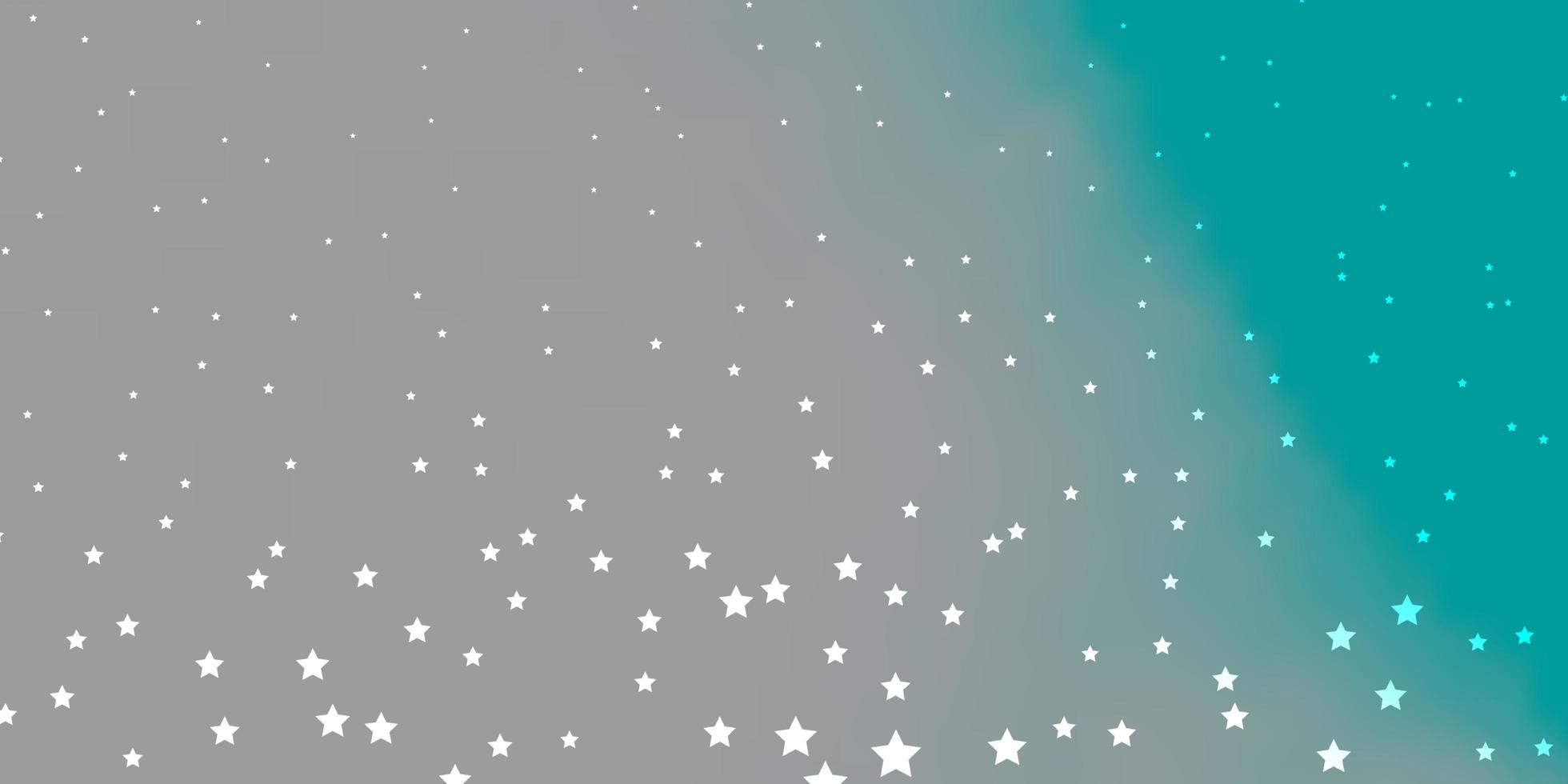 Fondo de vector verde azul oscuro con estrellas de colores ilustración colorida con patrón de estrellas de degradado abstracto para folletos de anuncios de año nuevo