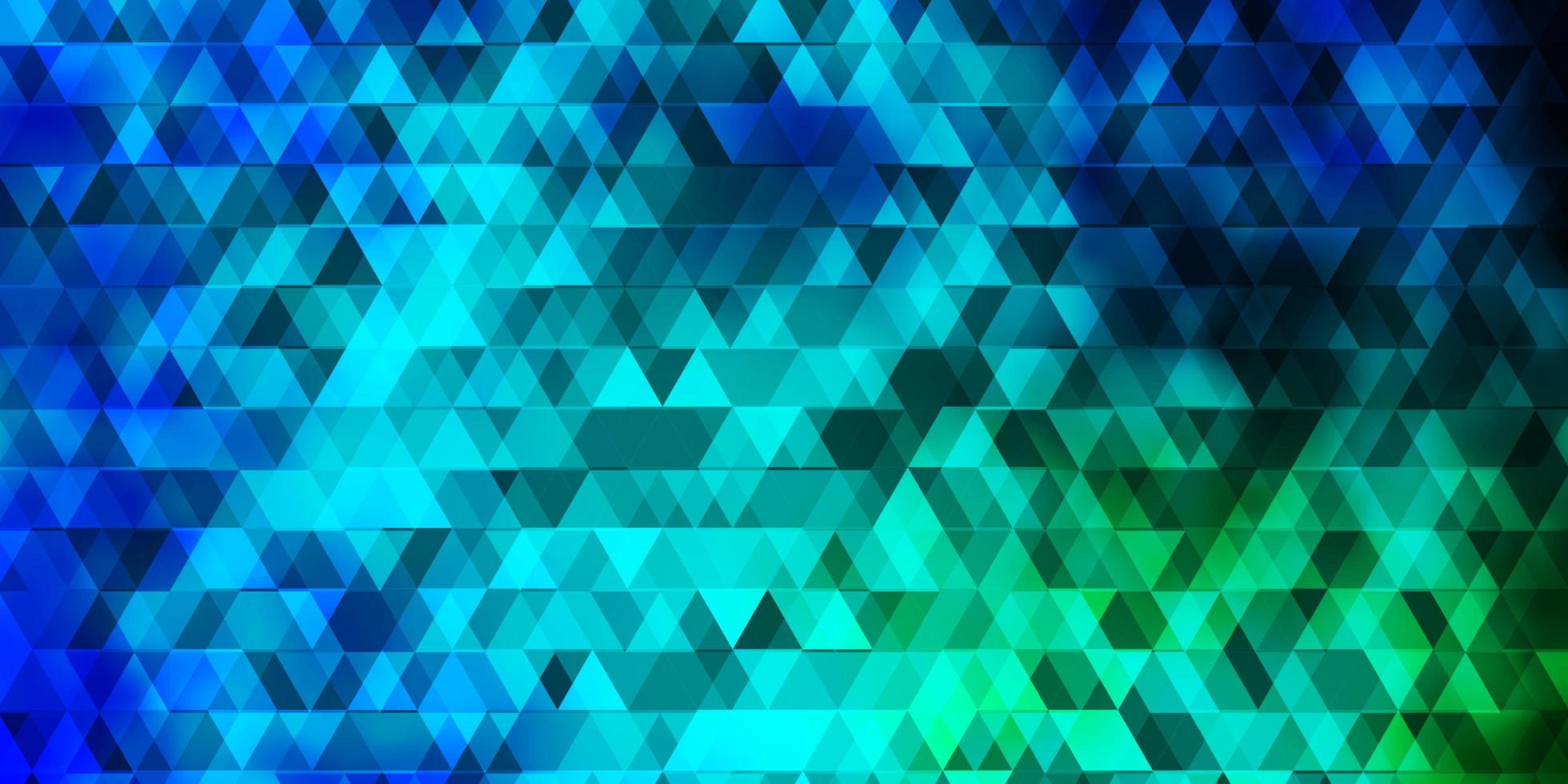 Light Blue Green vector pattern with lines triangles