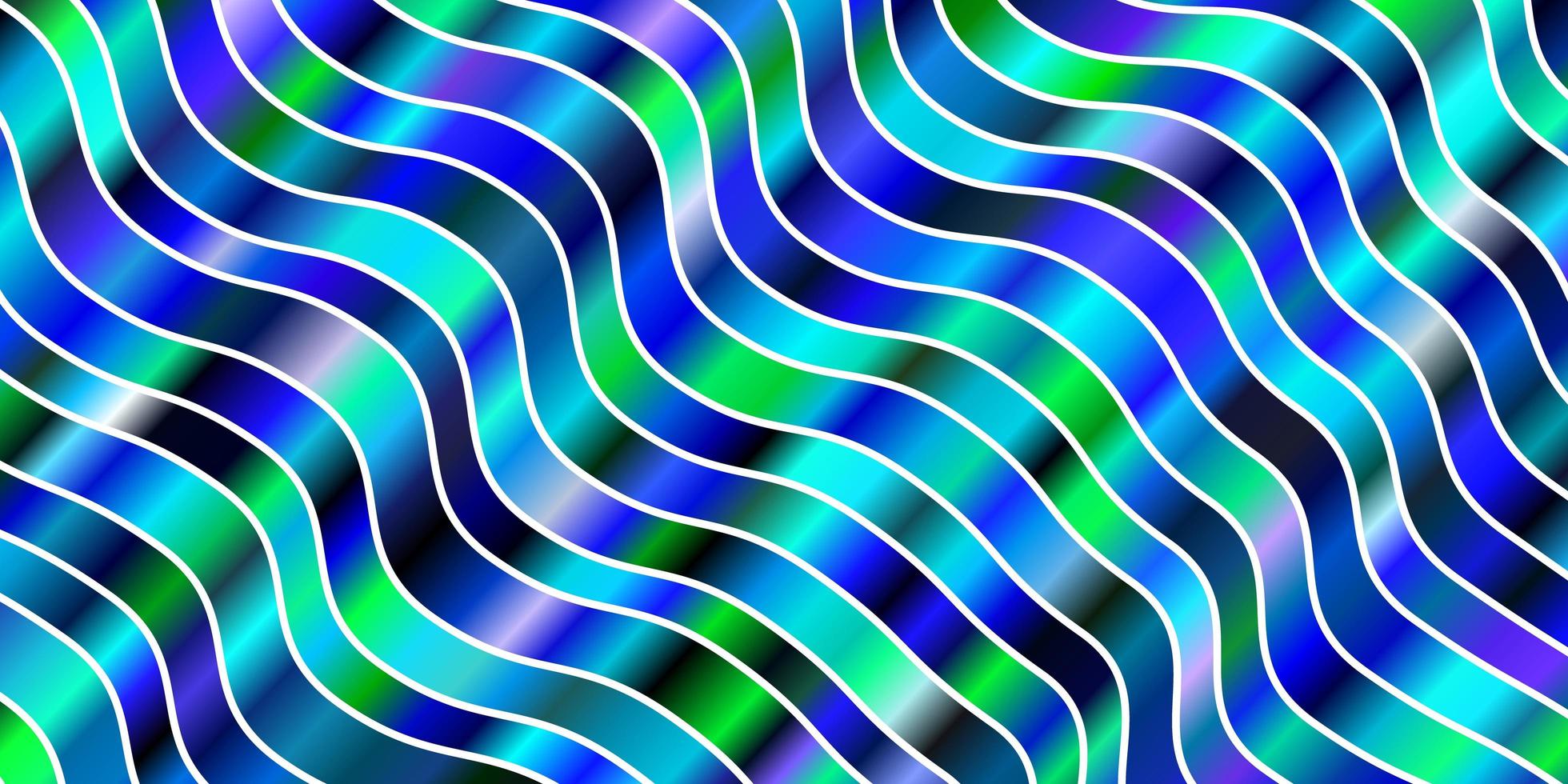 patrón de vector verde azul claro con curvas ilustración abstracta colorida con patrón de curvas de degradado para páginas de destino de sitios web