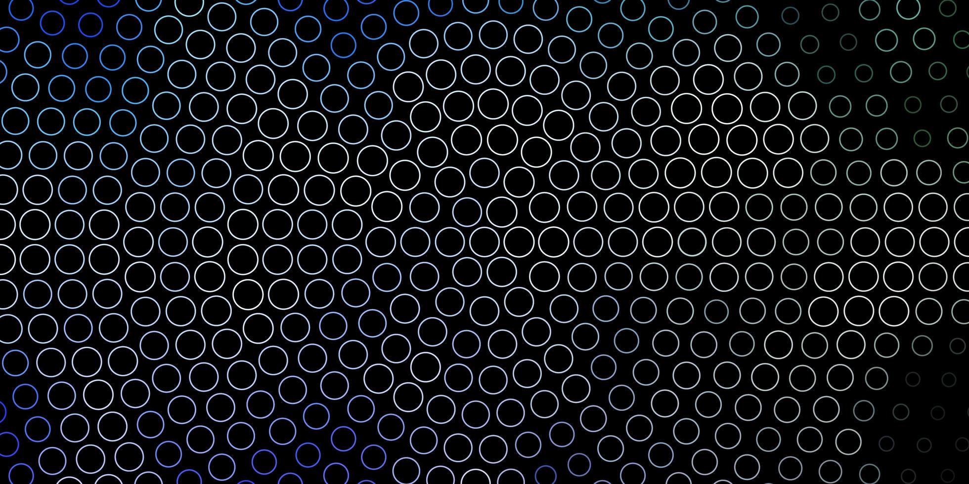 Dark BLUE vector pattern with circles Abstract colorful disks on simple gradient background Pattern for booklets leaflets