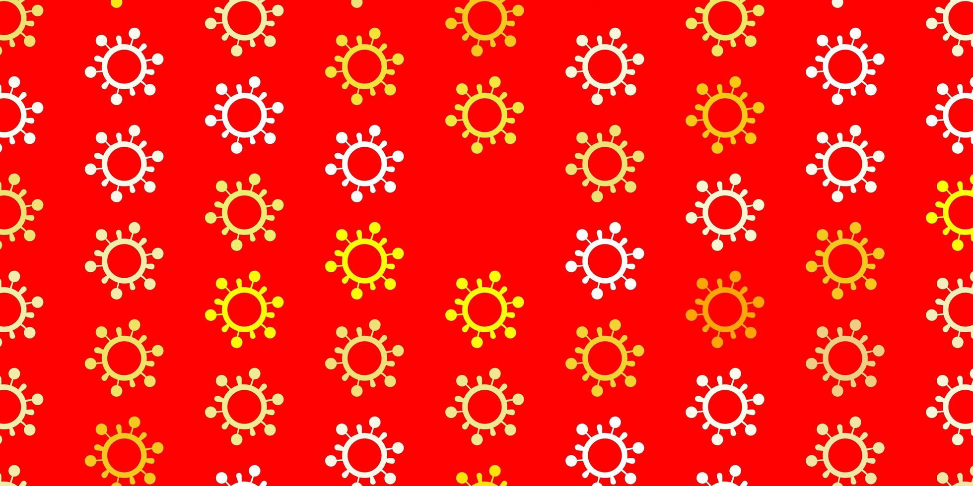 Light Orange vector pattern with coronavirus elements